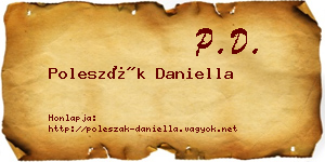 Poleszák Daniella névjegykártya